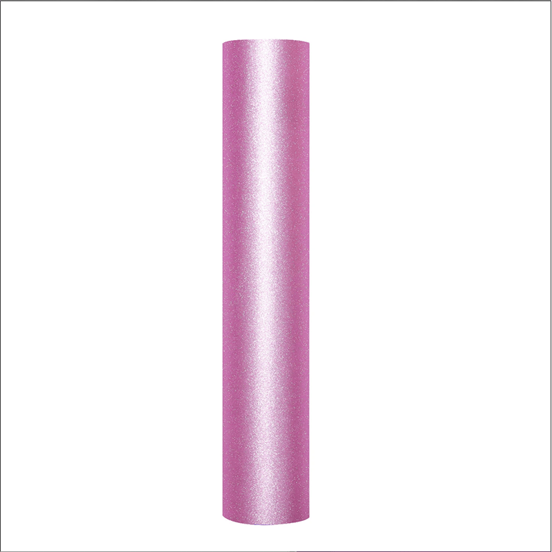 Teckwrap Craft Adhesive Vinyl Roll Glitter Vinyl in Carnation Pink