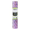 Teckwrap Craft Adhesive Vinyl Roll Holographic Glass Flower Vinyl in Lilac