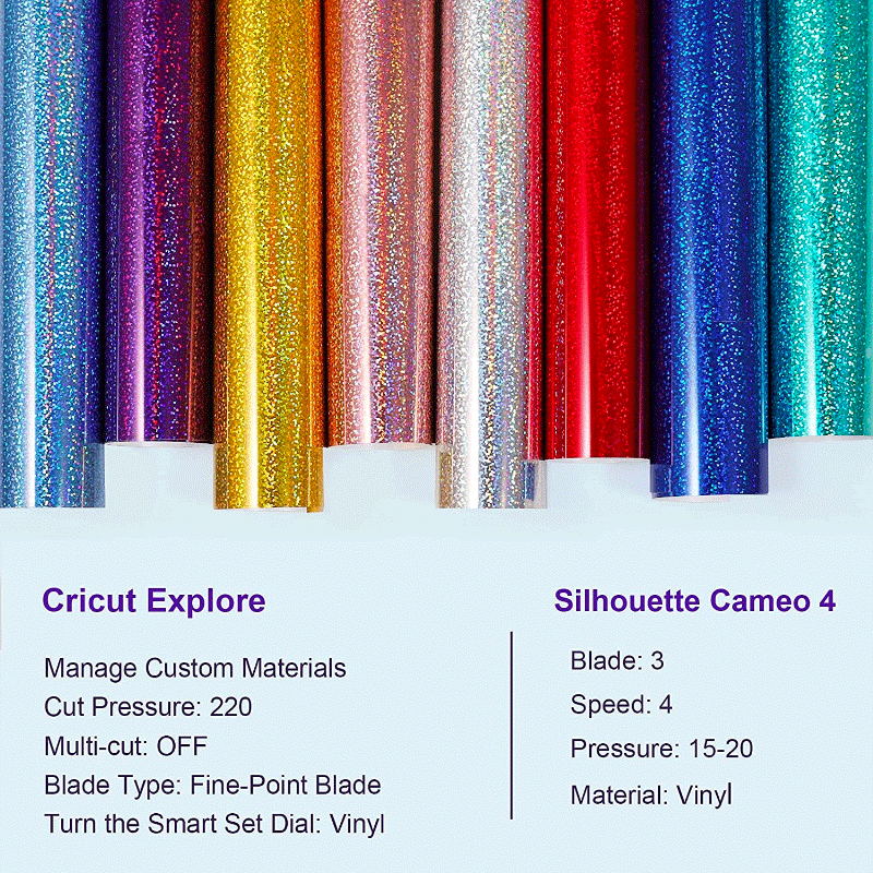 TWC Holographic - Glossy Rainbow Vinyl Adhesive - Olivia Nyx