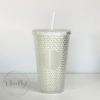 16 oz Double Wall Studded Tumbler in Glow in the Dark