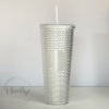 24 oz Double Wall Studded Tumbler in Glow in the Dark